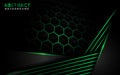 Abstract hexagonal green background. modern abstract background