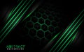 Abstract hexagonal green background. modern abstract background