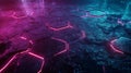 An abstract hexagonal grid is depicted in close-up, with a futuristic design and a luminous background that glows Royalty Free Stock Photo