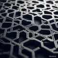 Abstract Hexagonal Grid Pattern Royalty Free Stock Photo