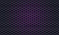 Abstract hexagonal honeycomb dark black purple background with luxury style.