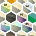 Abstract hexagonal infographics