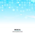 Abstract hexagonal medical background with geometric shapes