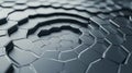 Hexagon Tile Pattern, 3D Abstract Tech Texture Background Royalty Free Stock Photo