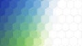 Abstract Hexagonal Pattern with Blue and Green Gradient Royalty Free Stock Photo