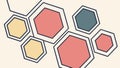 Abstract Hexagonal Pattern, Geometric Hive Structure Design, vector design Generative AI Royalty Free Stock Photo