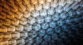 Abstract Hexagonal Pattern with Gradient Lighting and Bubbles Royalty Free Stock Photo