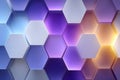 Abstract Hexagonal Pattern with Gradient Lighting Modern Design for Posters and Backgrounds Generative AI Royalty Free Stock Photo