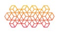 Abstract Hexagonal Pattern Grid, Geometric Modern Design Element, vector design Generative AI Royalty Free Stock Photo