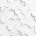 Abstract hexagonal pattern, isolated on white background Royalty Free Stock Photo