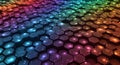 Abstract Hexagonal Pattern with Rainbow Gradient and Sparkles Royalty Free Stock Photo