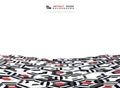 Abstract hexagonal pattern tech design background. illustration vector eps10 Royalty Free Stock Photo