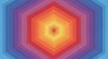Abstract hexagonal pattern with vibrant orange yellow and blue gradient colors Royalty Free Stock Photo