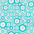 Abstract hexagonal seamless pattern Royalty Free Stock Photo