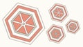 Abstract hexagonal shapes, geometric pattern, modular design, modern art, vector design Generative AI Royalty Free Stock Photo