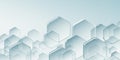 Abstract Hexagonal Shapes with Soft Blue and White Gradient Background image photo Royalty Free Stock Photo