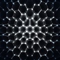 Abstract hexagonal structure creating repeating geometric pattern Royalty Free Stock Photo