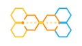 Abstract Hexagonal Structure Vector Design for Science and Tech, vector design Generative AI Royalty Free Stock Photo