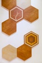 Hexagonal tile mosaic background design Royalty Free Stock Photo