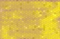 Abstract hexagonal tiles Flooring with yellow nad brown background