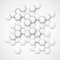 Abstract hexagonal vector background