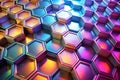 Abstract Hexagons Background 3d rendering Royalty Free Stock Photo
