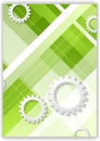 Abstract hi-tech minimal background with gears