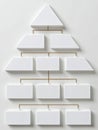 Abstract Hierarchy Chart White Organizational Structure Royalty Free Stock Photo