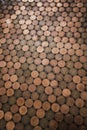 Two Pence Coin Flooring Royalty Free Stock Photo