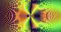 Abstract high resolution fractal video with a psychedelic hypnotic wavy pattern interchanging with a psychedelic pendulum sequence