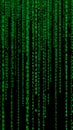 Digital Rain Matrix Code Background Royalty Free Stock Photo