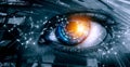 Abstract high tech eye concept Royalty Free Stock Photo