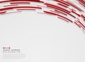 Abstract of high technology motion gradient red stripe lines pattern background Royalty Free Stock Photo