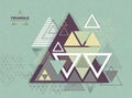Abstract hipster poligon triangle background. Triangle pattern Royalty Free Stock Photo