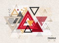 Abstract hipster poligon triangle background. Triangle pattern Royalty Free Stock Photo