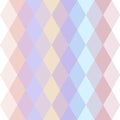 Abstract hipsters seamless pattern with bright pastel colored rhombus. Geometric background. Vector Royalty Free Stock Photo