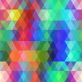 Abstract hipsters seamless pattern with colored rhombus. Geometric background. Vector