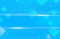 abstract hitech technology digital data background with geometric square diamond and blue gradient light color