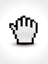 Abstract hold hand cursor