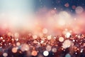 Abstract holiday background with sparkles and highlights, gold bokeh. Blurred sparkling background with place for text