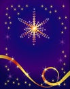 Abstract holiday background with star