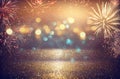 abstract holiday firework background. Royalty Free Stock Photo