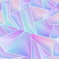 Abstract hologram geometric pattern Royalty Free Stock Photo