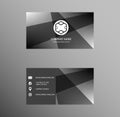 Set of Business Card Design, Grey Gradient color, Contact card for company, Banners and Infographic. Abstract Modern Geometric Ba