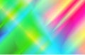 Abstract holographic background with rainbow beams of light from prism dispersion effect