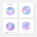 Abstract holographic gradient in the form of a sphere Royalty Free Stock Photo