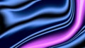 Abstract holographic iridescent curved wave fluid silver glow glossy blue purple Royalty Free Stock Photo