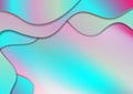 Abstract holographic soft gradient wavy background
