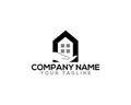 Abstract home and hand house Care Premium logo design.