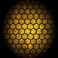 Abstract honey comb pattern design with grunge effect Royalty Free Stock Photo